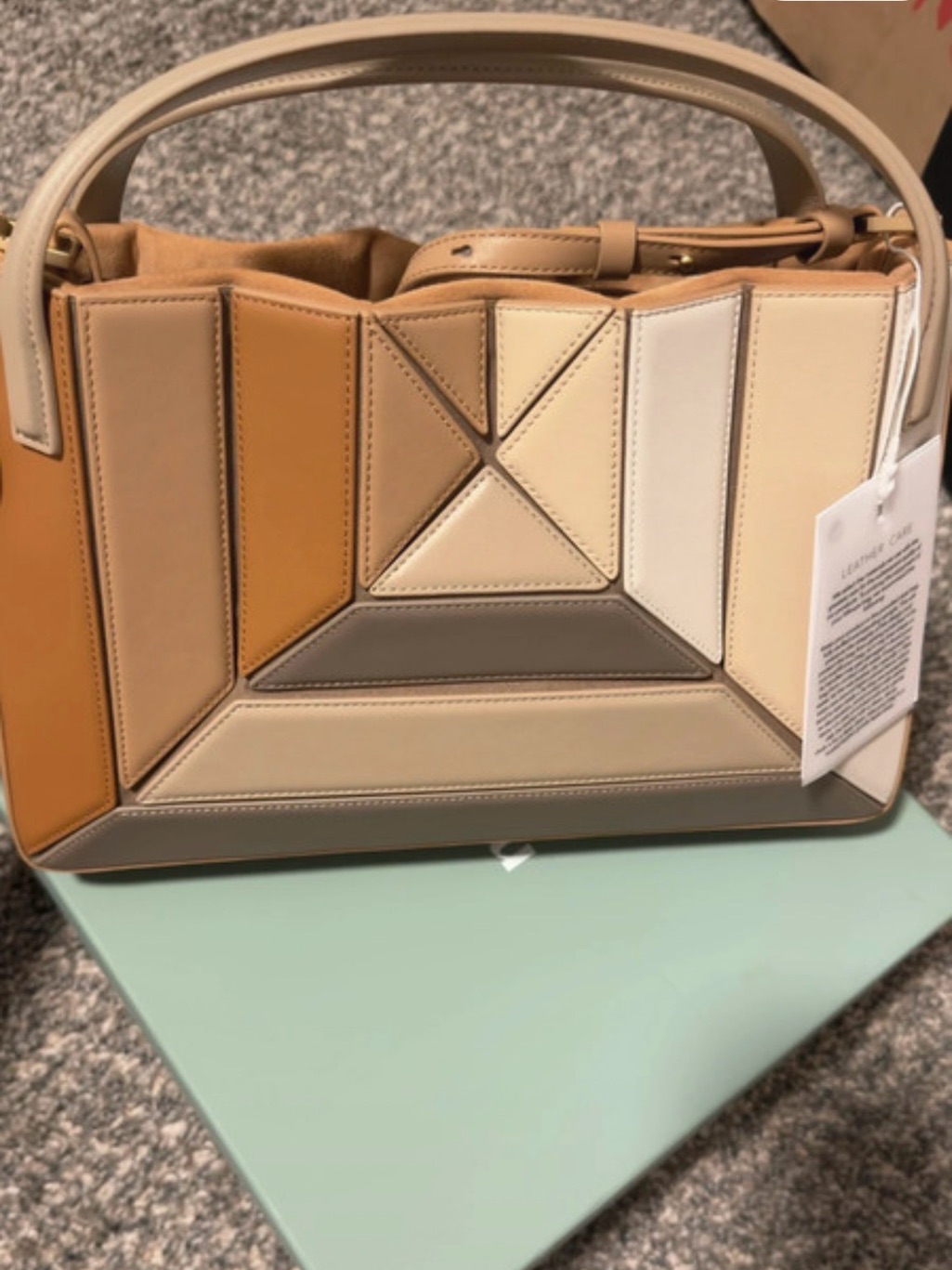 Mlouye Sera Tote Milky - Women’s Multitone Leather Handbag — image 3 of 8